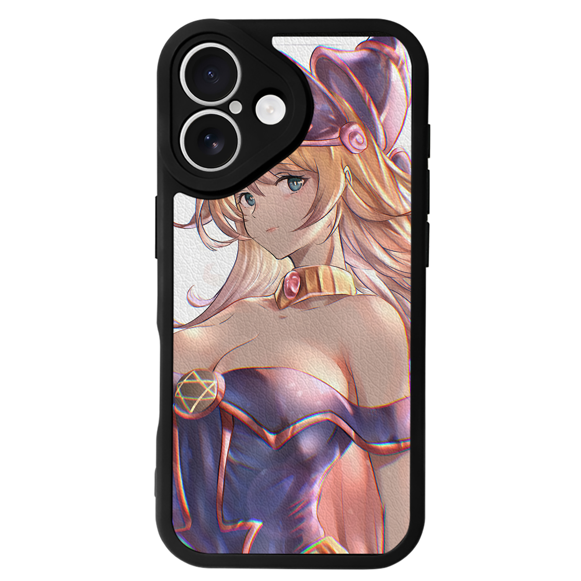 （画像用） 遊☆戯☆王 Yu-Gi-Oh! 【iPhone 16シリーズ対応】シリコンスマホケース（レザー調） 材質：シリコン